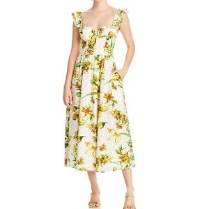 Aqua Corset MIDI Dress M